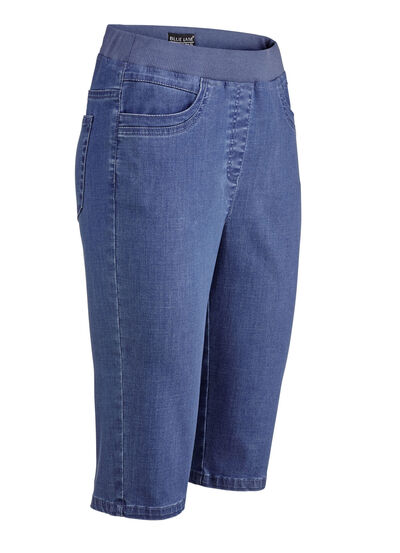 Bermudashorts med jersey midjeband, , large