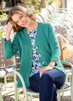 Kofta med plisserade detaljer 