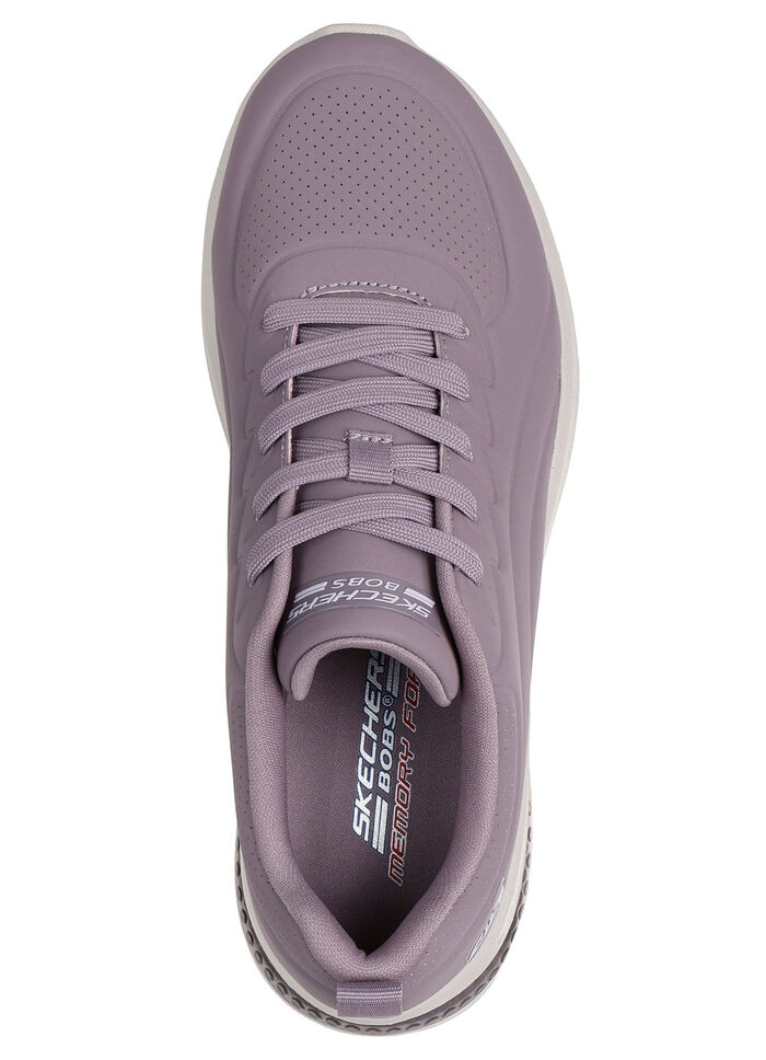 SKECHERS, sportiga damsneakers med snörning FLIEDER