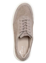 ELENA EDEN Sneakers i fin mocka TAUPE