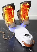 Hopf&auml;llbar skotorkare med 360 graders varmluftscirkulation 