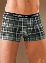 Paket med fyra byxor av fin jersey, rutig 