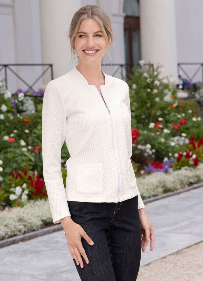 Blusjacka med st&aring;krage 