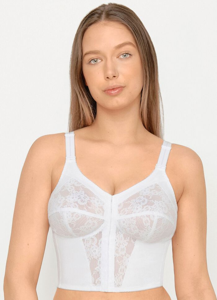 Susa bh i l&aring;ng modell, med kn&auml;ppning framtill VIT