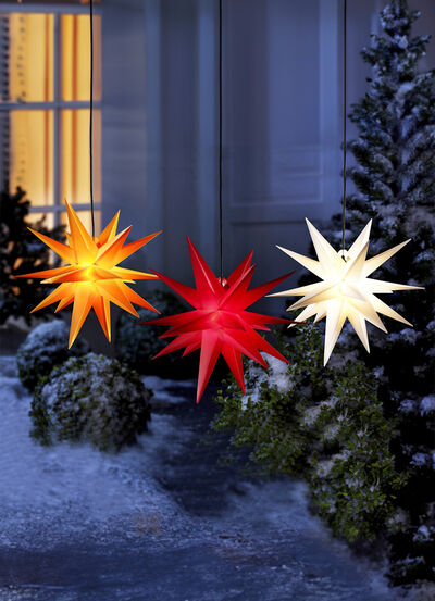 Upplyst julstjärna med timer, , large