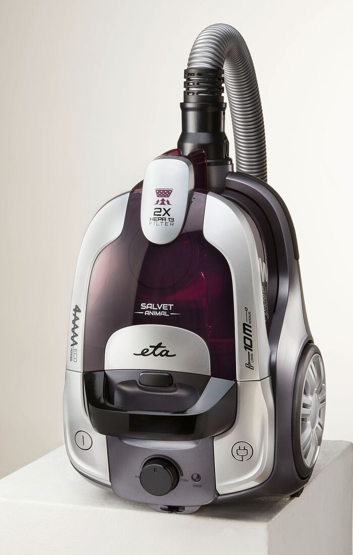eta kanisterdammsugare med elektronisk sugkraftsreglering 