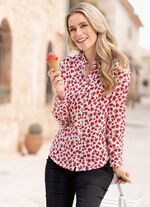 Blus med hj&auml;rtan 