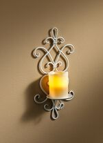 V&auml;ggljusstake med LED-ljus 