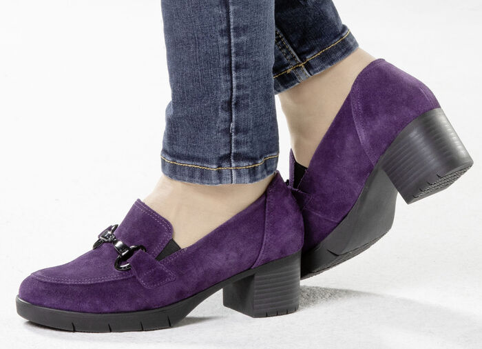 Waldläufer, bekväm damsko, bredd H, med uttagbar fotbädd LILA