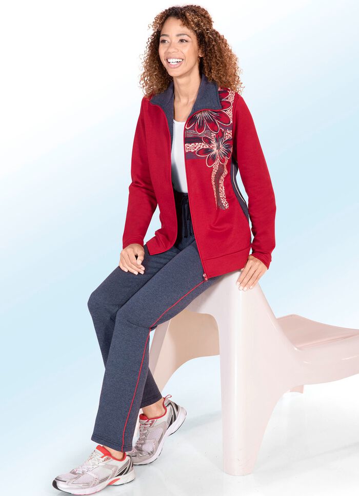 Fritidsdress med blomtryck 