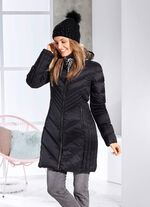 Kort kappa med fixerad huva 