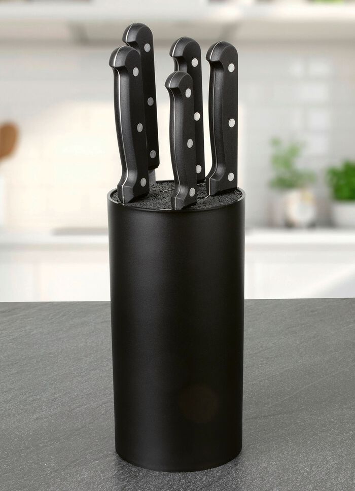 Knivblock, 6 delar, med 5 knivar 