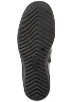 ELENA EDEN, fodrade damstövletter, vinterskor, bredd H, med lammskinn SVART