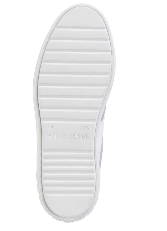 Peter Kaiser sneakers med snörning av nappa och mocka VITLILA