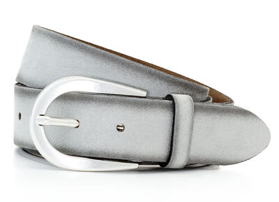 Trendigt dambälte, tillverkat av läder, 3,5 cm brett 