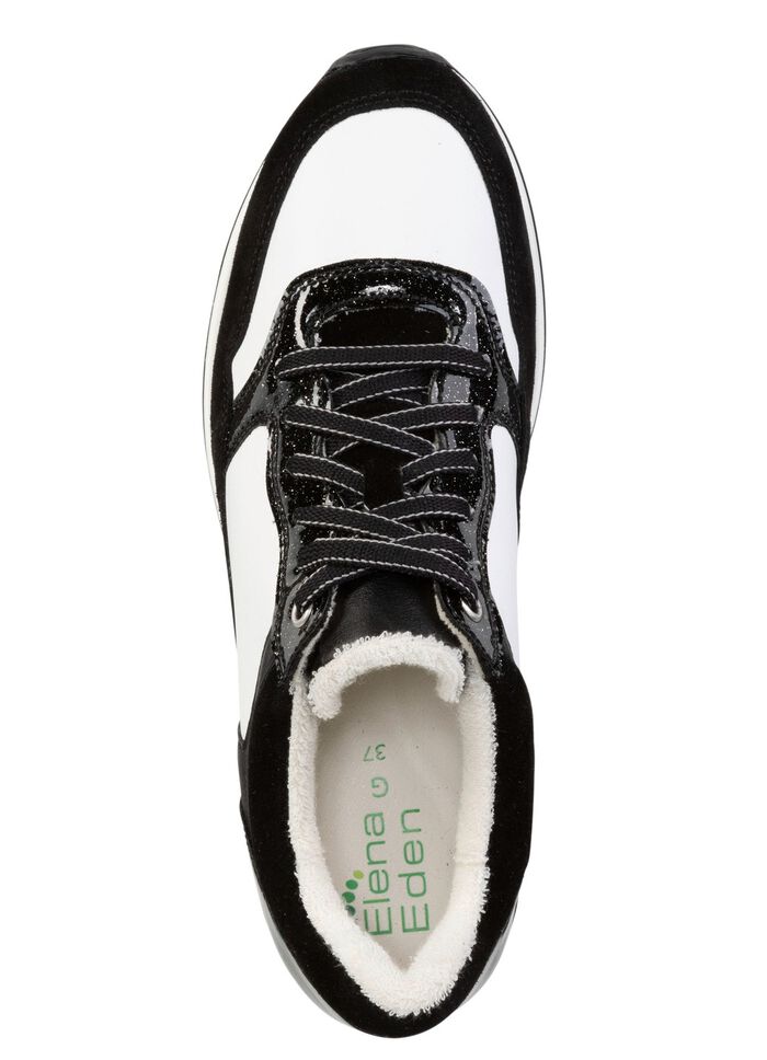 ELENA EDEN sneakers i nappa och mocka 