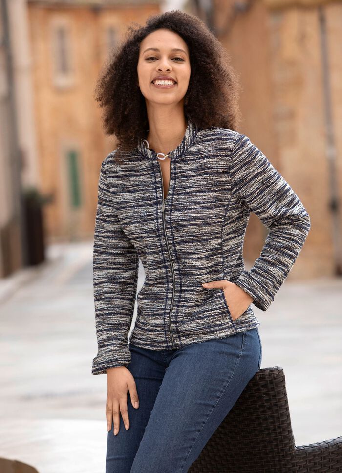 Blusjacka i boucl&eacute; 