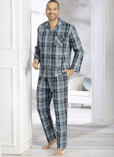 Comte-pyjamas med knäppning i toppen, , large