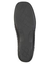 ELENA EDEN mockasintofflor med luftiga perforeringar SCHWARZ