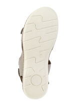 ELENA EDEN sandal med kontrasterande detaljer TAUPE