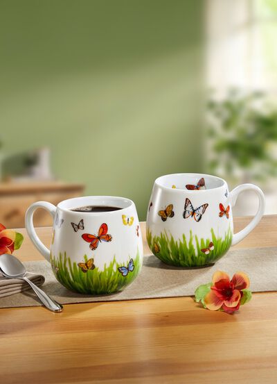 Mugg tillverkad av porslin av h&ouml;g kvalitet 