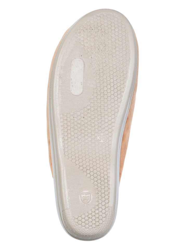 Tv&aring;pack klassiska damtofflor, bredd G, med glittrande strass 1x Bordeaux, 1x Kamel