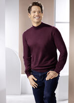 Tröja med ståkrage i 4 färger BORDEAUX