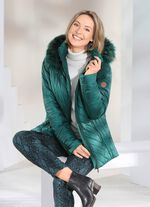 Jacka med avtagbar huva GR&Ouml;N