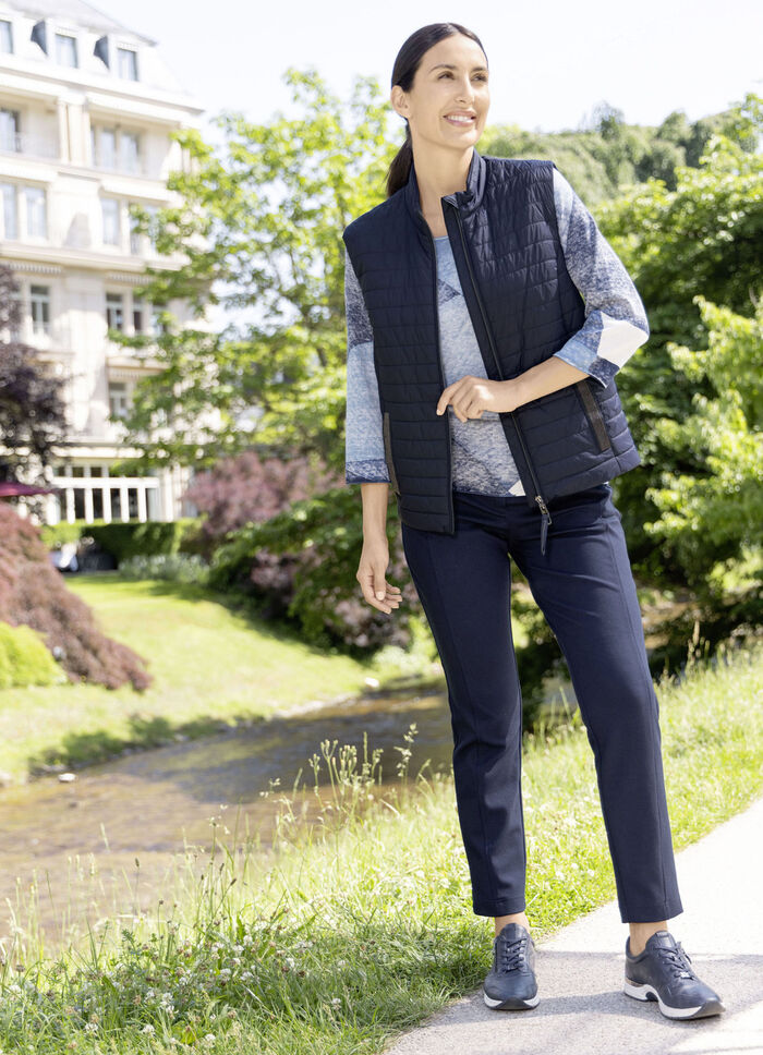 Quiltad väst med lätt vaddering 