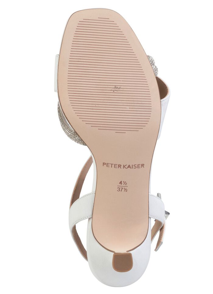 Peter Kaiser sandaler med strass VIT