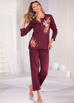 Pyjamas med b&ouml;jda manschetter 