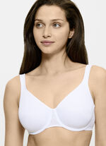 Triumph Comfort Minimizer bygel-bh med elastisk tyllbroderi VIT