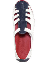 Gemini mockasinloafer i somrig design VIT-NAVY-RÖD