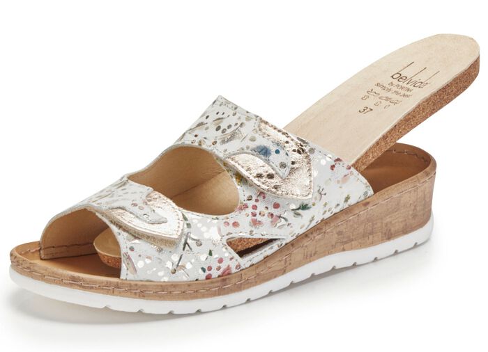 ELENA EDEN, bekv&auml;ma damtofflor, bredd H, med uttagbar fotb&auml;dd 