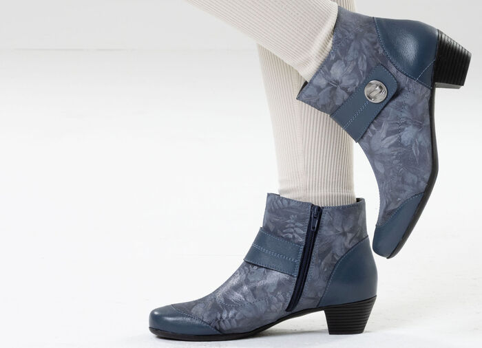 ELENA EDEN, eleganta damstövletter, vidd G, med uttagbar fotbädd JEANS