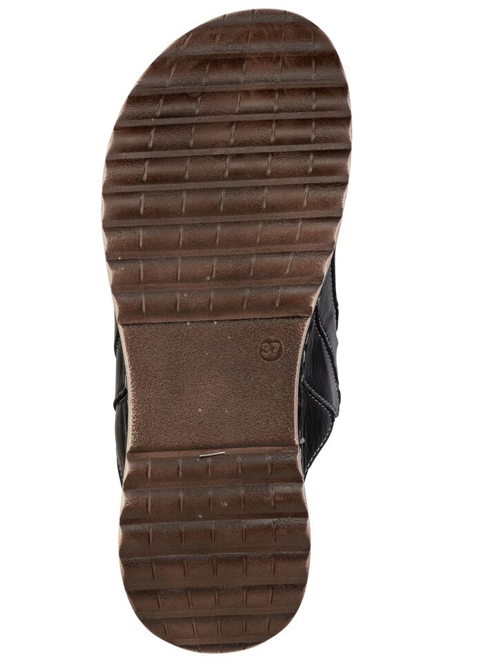 Gemini, snygga damslippers, vidd G, tillverkade av l&auml;der 