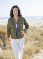 Broderad jeansjacka, 
