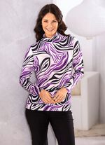 Skjorta med avslappnad ståkrage 