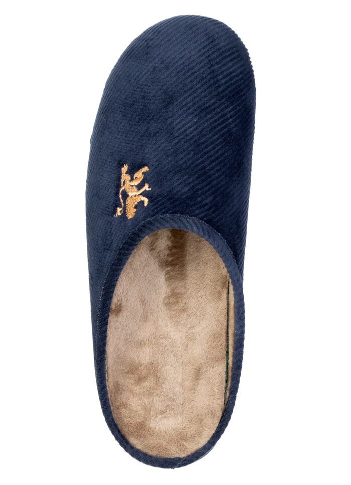 Eleganta herrtofflor med uttagbar fotb&auml;dd 