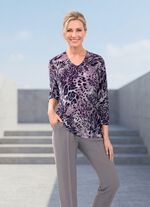 Skjorta med f&auml;rgstarkt m&ouml;nster 