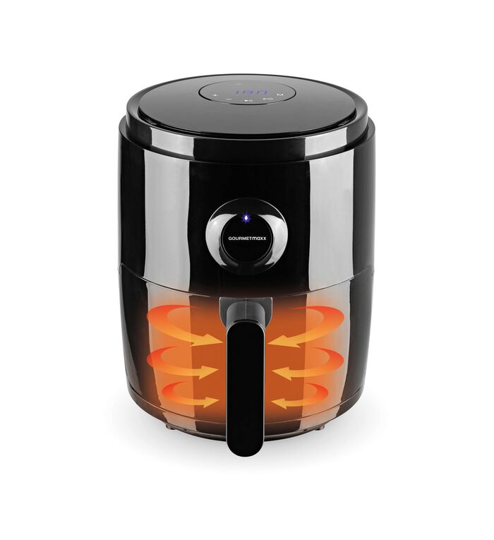 Energibesparande varmluftsfrit&ouml;s SVART SILVER