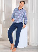 Pyjamas med V-ringning och muddar 