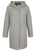 L&aring;ng jacka med fast huva 