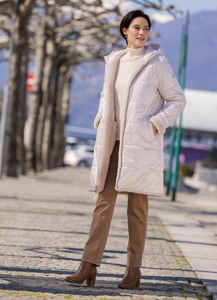 V&auml;ndbar kort kappa i oversized-look 