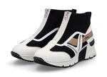 Rieker bootie med skaft av elastisk textil 