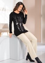 Skjorta med placerat tryck 