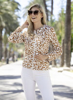 Bra kombination blusjacka TAUPE-VIT