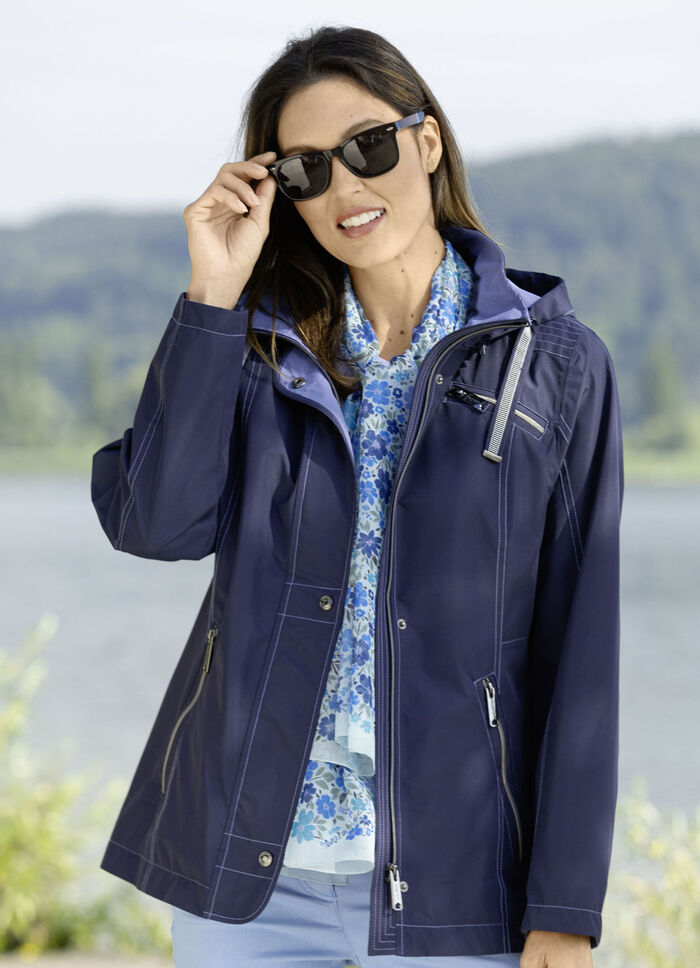 Halsduk med fantasiblommönster 