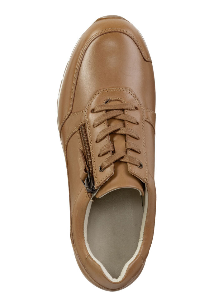 ELENA EDEN, sportiga damsneakers, vidd H, med uttagbar fotbädd CAMEL