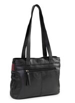 Laurina, väska, dam, gjord av läder SCHWARZ-BURGUND